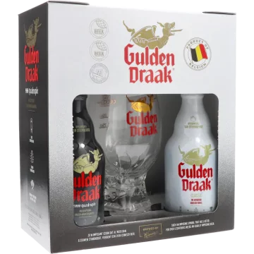 Gulden Draak Geschenkverpakking 2x33cl met Drakenei Glas